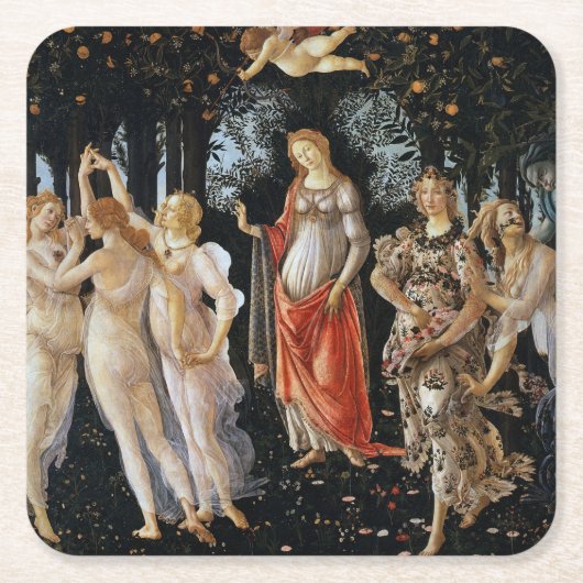 Primavera, Sandro Botticelli, 1482 Kartonnen Onderzetters (Voorkant)