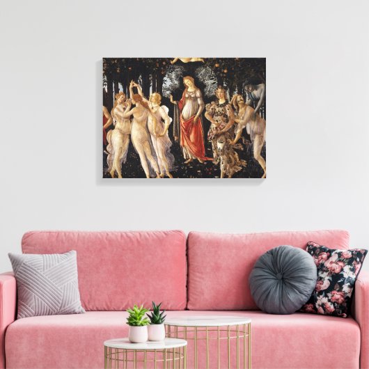 Primavera Sandro Botticelli Canvas Afdruk (Insitu (Woonkamer))