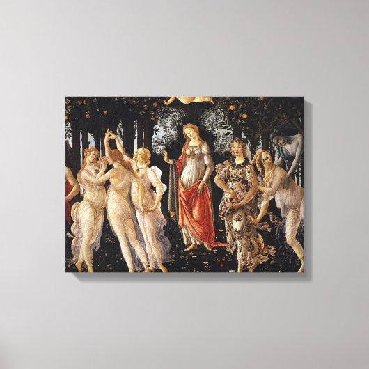 Primavera Sandro Botticelli Canvas Afdruk (Voorkant)