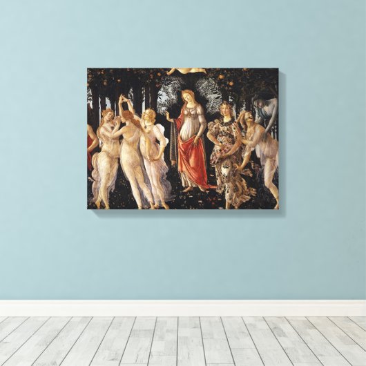 Primavera Sandro Botticelli Canvas Afdruk (Insitu (Houten vloer))