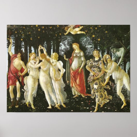 Primavera, Sandro Botticelli Fine Art Poster (Voorkant)