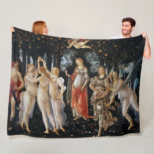 Primavera, Sandro Botticelli Fleece Deken (In situ)