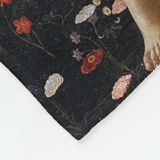 Primavera, Sandro Botticelli Fleece Deken (Hoek)