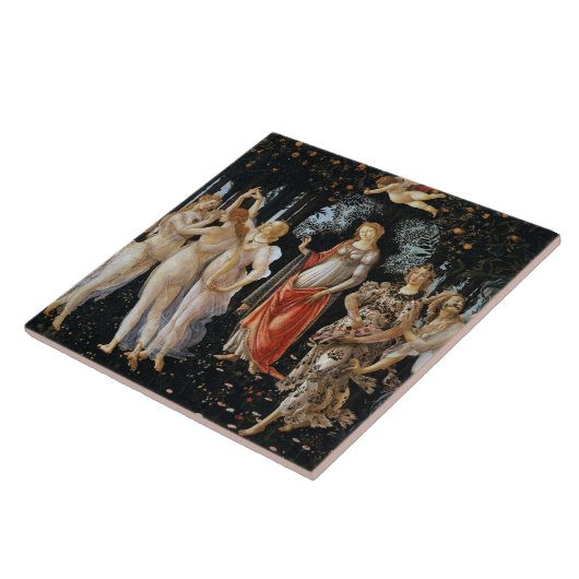 Primavera, Sandro Botticelli Tegeltje (Zijkant)