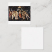 Primavera Sandro Botticelli Vierkante Visitekaartje (Voorkant / Achterkant)
