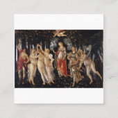 Primavera Sandro Botticelli Vierkante Visitekaartje (Voorkant)