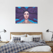 Primavera Spring Goddess Fantasy Surreal Portret Canvas Afdruk (Insitu (Slaapkamer))