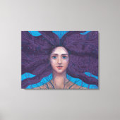 Primavera Spring Goddess Fantasy Surreal Portret Canvas Afdruk (Voorkant)