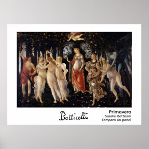 Primavera van Botticelli Poster