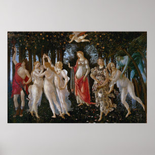 Primavera van Sandro Botticelli (c 1470-80) Poster