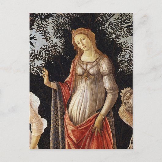 Primavera, Venus detail van Sandro Botticelli Briefkaart (Voorkant)