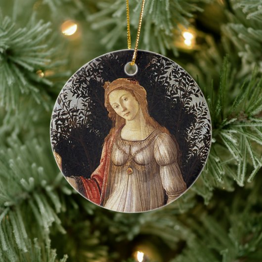 Primavera, Venus detail van Sandro Botticelli Keramisch Ornament (Boom)