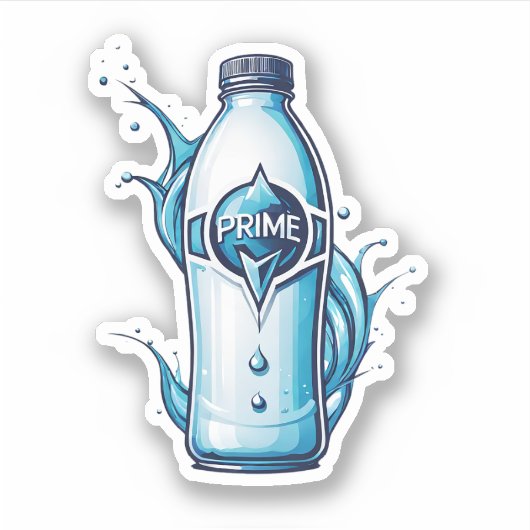 Prime hydratatie, wakker worden met een goed humeu sticker (Voorkant)