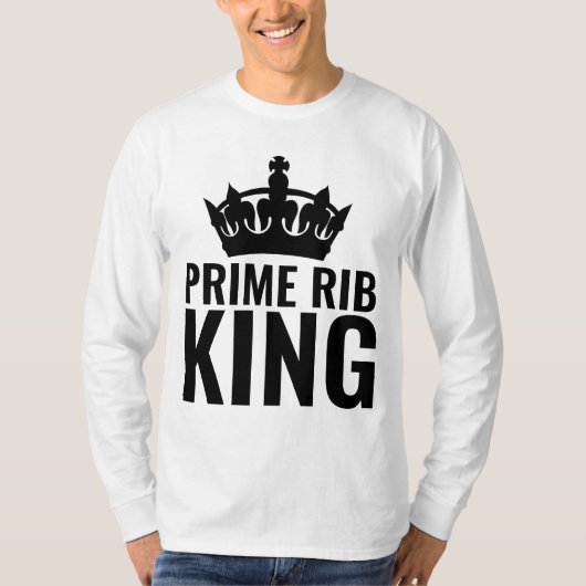 PRIME RIB KING MANNEN T-SHIRS T-SHIRT (Voorkant)