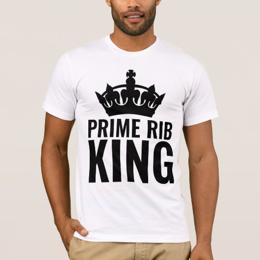 PRIME RIB KING MANNEN T-SHIRS T-SHIRT (Voorkant)