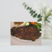 Prime Rib Steak Dinner Briefkaart (Staand voorkant)