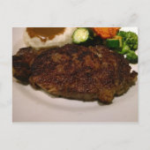 Prime Rib Steak Dinner Briefkaart (Voorkant)