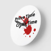 Prime Time Crime Time Wandklok (Hoek)