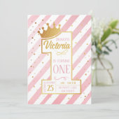 Primer cumpleaños de la Princesa Kaart (Staand voorkant)