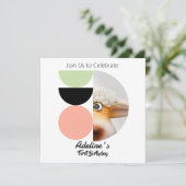 Primer cumpleaños kaart (Staand voorkant)