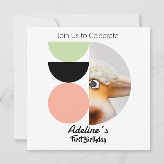 Primer cumpleaños kaart (Voorkant)