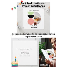 Primer cumpleaños kaart