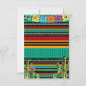 PRIMER CUMPLEANOS, Uno Fiesta Verjaardag Uitnodigi Kaart (Achterkant)