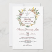 Primera Communie Spaanse Boho Eerste Communie Kaart (Voorkant)