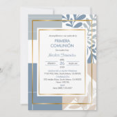 Primera Communie Spaanse Elegante Eerste Communie Kaart (Voorkant)