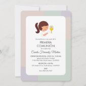 Primera Communie Spaanse Meisjes Eerste Communie Kaart (Voorkant)