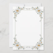 Primera Communie Witte Bloemen Eerste Communie Kaart (Achterkant)