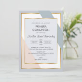 Primera Community Elegant Prachtige Eerste Communi Kaart (Staand voorkant)