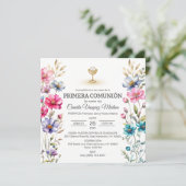 Primera Community Wildflowers Meisje Eerste Commun Kaart (Staand voorkant)