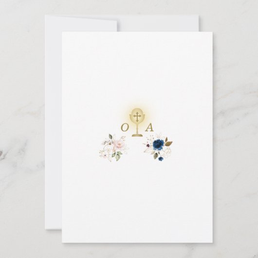  Primera Comunión Boys Twin First Holy Communion Kaart (Achterkant)