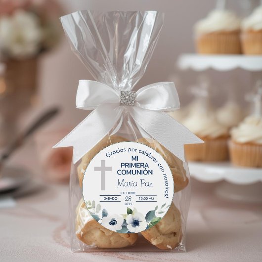 Primera Comunion Cadeaus en Favorieten Eerste Comm Ronde Sticker