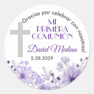 Primera Comunion Cadeaus en Favorieten Eerste Comm Ronde Sticker