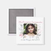 Primera Comunión con Foto van Flores Spaans Magneet (Voorkant / Achterkant)