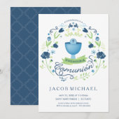 Primera Comunión Invitación - Spaans, Jongeenkaart Kaart (Voorkant / Achterkant)