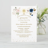  Primera Comunión Twins First Holy Communion Kaart (Staand voorkant)