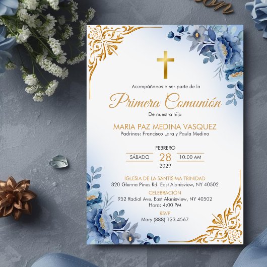 Primera Comunion Uitnodiging Eerste Heilige Commun