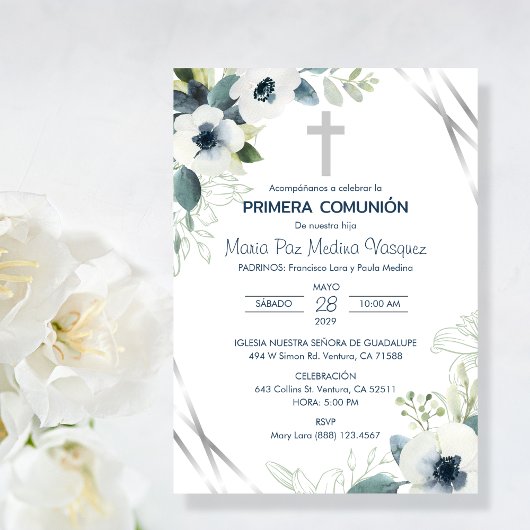 Primera Comunion Uitnodiging Eerste Heilige Commun