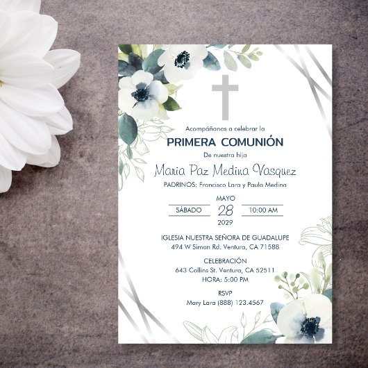 Primera Comunion Uitnodiging Eerste Heilige Commun