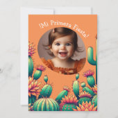 Primera Fiesta Spaanse Cactus Verjaardag Foto toev Kaart (Voorkant)