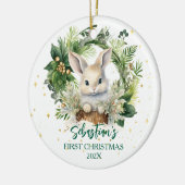 Primera temporada de Greenery Bunny Keramisch Ornament (Links)