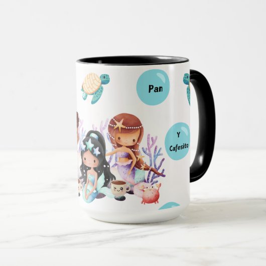 Primero Pan Y Cafesito Sirenas Mok (Voorkant rechts)