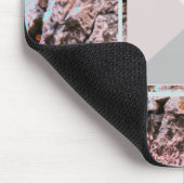 Primeval rock en piramide met je initialen muismat (Hoek)