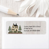 Primitief adres land Saltbox House Return Etiket (Insitu)