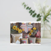 Primitief Amerikaans Antiek Briefkaart (Staand voorkant)