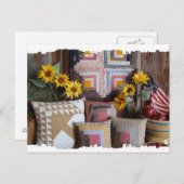 Primitief Amerikaans Antiek Briefkaart (Voorkant / Achterkant)