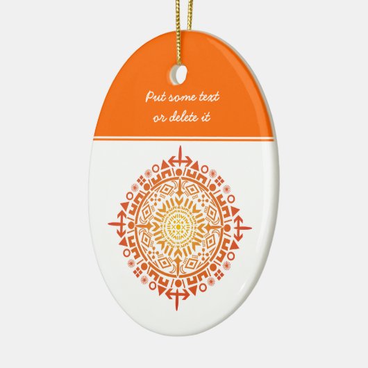 Primitief art-Sun custom ornament (Links)